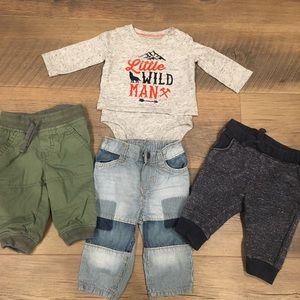Baby B’gosh Pants and Shirt Lot-Boy-0-3/6 months